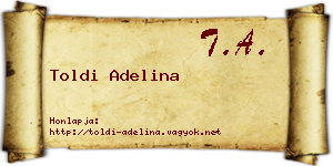 Toldi Adelina névjegykártya